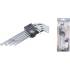 Jeu de Clés Allen Longues Profil en T Torx T10-T50 - 9 pcs - Acier Résistant et Précision d Assemblage - D-Work