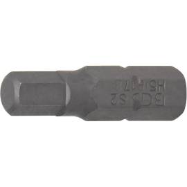 Embout 6,3 mm (1/4) L. 25 mm - Six Pans Intérieurs 5 mm - Précision et Robustesse, Chrome-Vanadium - D-Work
