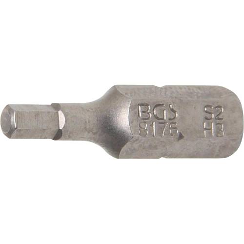 Embout 25 mm 6,3 mm (1/4 ) - Six Pans Intérieurs 3 mm - Précision et Robustesse - BGS
