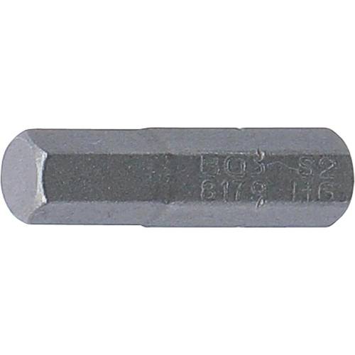 Embout 25 mm 6,3 mm (1/4) - Six Pans Intérieurs 6 mm - Précision et Robustesse, Acier, Pro - D-Work
