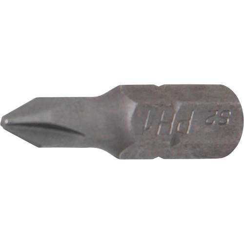 Embout Cruciforme PH1 6,3 mm - L. 25 mm - Précision et Fiabilité, Acier - D-Work