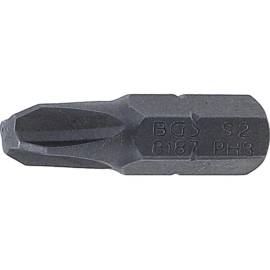 Embout Cruciforme PH3 6,3 mm (1/4) - L. 25 mm - Précision et Durabilité, Acier, Pro - D-Work