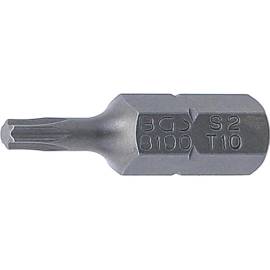 Embout Torx T10 25 mm - 6,3 mm (1/4) Profil T - Précision et Compatibilité, Acier - D-Work