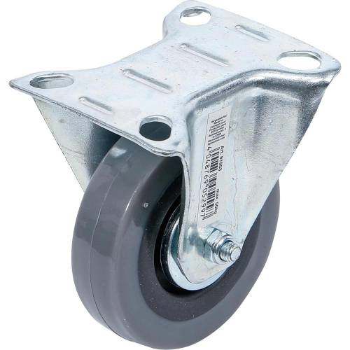 Roue Fixe Ø75 mm - Socle à Visser - Résistante et Pratique pour Mobilité Facile - BGS