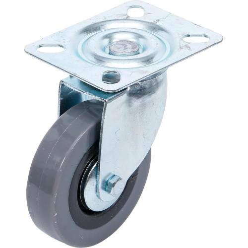 Roulette de Direction D.75 mm - Socle à Visser - Résistante et Maniable, Acier - D-Work