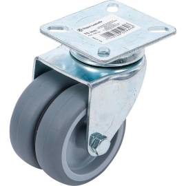 Roulette Double de Direction Ø75 mm - Résistante et Maniable - BGS