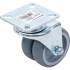 Roulette Double de Direction D.75 mm - Résistante et Maniable, Acier - D-Work