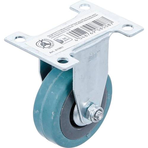 Roue Fixe Caoutchouc Ø50 mm - Socle à Visser - Résistante et Pratique - BGS