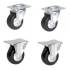 Roue Fixe Caoutchouc Ø50 mm - Socle à Visser - Résistante et Pratique - BGS