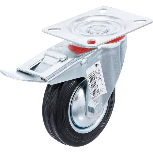 Roulette de Direction Ø100 mm - Avec Frein, Socle à Visser - Mobilité et Sécurité Optimales - BGS