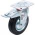Roulette de Direction Ø125 mm - Avec Frein, Socle à Visser - Mobilité et Sécurité - BGS