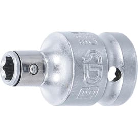 Adaptateur avec Bille de Retenue 12,5 mm (1/2\) - Six Pans Intérieurs 6,3 mm (1/4\) - Précision et Sécurité - D-Work