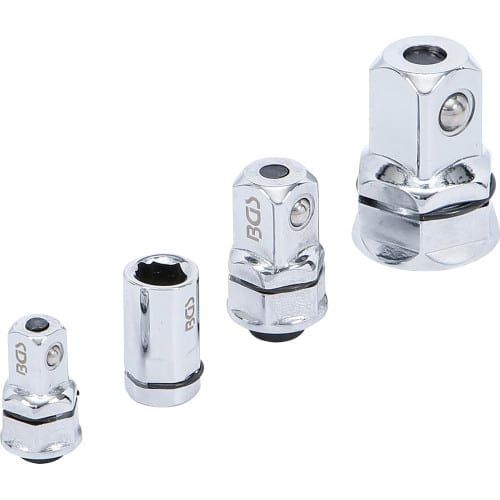 Jeu d Adaptateurs Industriels pour Clé Polygonale à Cliquet 4 pcs - Acier Résistant - Polyvalence et Précision - D-Work