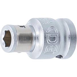 Adaptateur avec Bille de Retenue 10 mm (3/8) - Six Pans Intérieurs 6,3 mm (1/4) - Précision et Sécurité - D-Work