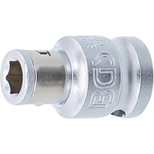 Adaptateur avec Bille de Retenue 10 mm (3/8 ) - Six Pans Intérieurs 6,3 mm (1/4 ) - Précision et Sécurité - BGS