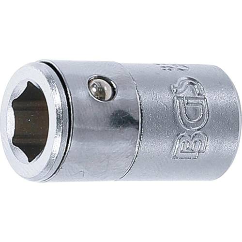 Adaptateur avec Bille de Retenue 6,3 mm (1/4 ) - Six Pans Intérieurs 8 mm (5/16 ) - Précision et Fiabilité - BGS