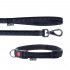 Laisse et collier Soft Style 2 cm taille L (33 à 53 cm) x L. 120 cm en nylon Noir réfléchissant pour chien - JR43 - Happet
