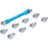 Clé de Rayons 10 pcs - Têtes Échangeables pour Motocyclettes - Précision et Polyvalence, Acier - D-Work