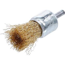 Brosse en Fil d’Acier Laitonnée Ø 25 mm - Résistante et Durable - - BGS