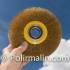 Brosse en Fil d’Acier Laitonnée Ø 25 mm - Résistante et Durable - - BGS