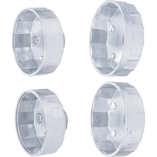 Jeu de Clés à Filtres Cloches D.65-75 mm - 4 pcs - Acier Résistant - Montage et Démontage Faciles - D-Work