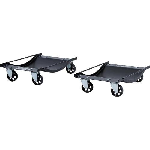Chariots de Déplacement pour Véhicules Légers - 1 Paire, 450 kg - Acier Robuste, Mobilité Facile - D-Work