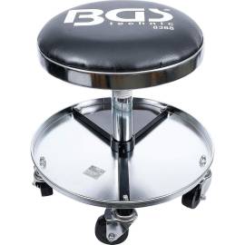 Tabouret d Atelier avec 5 Rouleaux Ø 360 mm - Stable et Mobile - - BGS