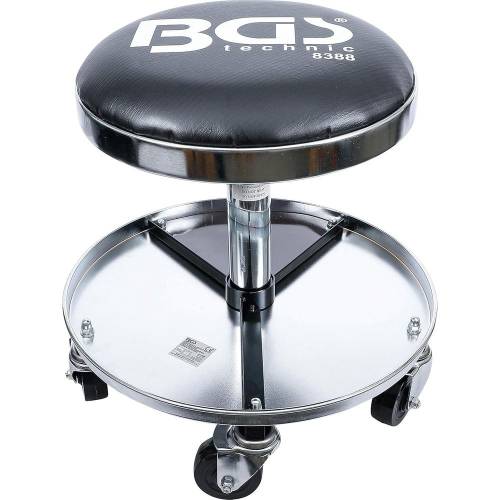 Tabouret d Atelier avec 5 Rouleaux D. 360 mm - Stable et Mobile - Plastique, Pro - D-Work