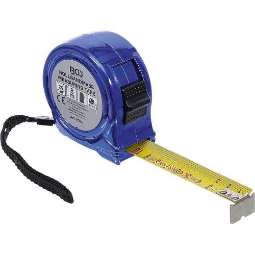 Mètre Ruban 8 m x 25 mm - Précision et Robustesse - BGS