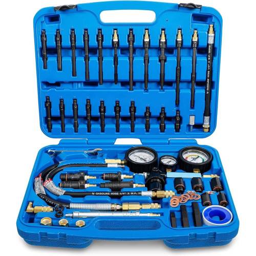 Compressiomètre et Contrôleur de Fuite pour Moteurs Essence Diesel - 8401 - Précision et Fiabilité pour Diagnostic - D-Work