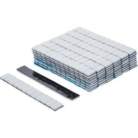 Masse d Équilibrage 50 pcs - 12 x 5 g - Fixation Précise et Durable, Acier - D-Work