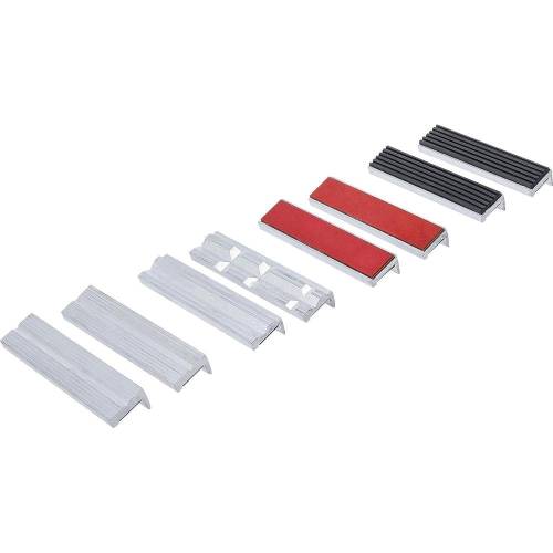 Jeu de Mors de Protection pour Étau 125 mm - Aluminium - 8 Pièces - Protection et Préservation de l Étau - BGS