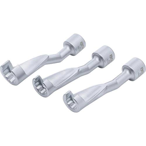 Jeu de Clés à Pipe à Tuyauter 12,5 mm - 14/17/19 mm - Acier Résistant - Précision et Confort d Utilisation - BGS