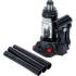 Cric à Vérin Hydraulique 2 t - Compact 16,2x10,9x10,6 cm - Acier Robuste - Levage Facile et Sécurisé - BGS