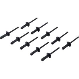 Rivet Pop Plastique 10 Pièces 5,0 x 15,8 mm - Léger et Résistant - Fixation Facile - BGS