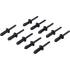 Rivet Pop Plastique 10 Pièces 6,6 x 17,2 mm - Léger et Résistant - Fixation Facile - BGS