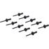 Rivet Pop Plastique 10 pcs 5,0 x 15,8 mm - Léger et Résistant - Fixation Facile, Pro - D-Work