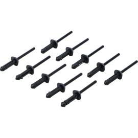 Rivet Pop Plastique 5,0 x 17,2 mm - Lot de 10 Pièces - Fixation Légère et Durable - BGS