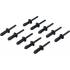 Rivet Pop Plastique 10 pcs 6,6 x 17,2 mm - Léger et Résistant - Fixation Facile, Pro - D-Work