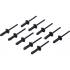 Rivet Pop Plastique 5,0 x 17,2 mm - Lot de 10 Pièces - Fixation Légère et Durable - BGS