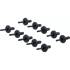 Rivet Pop Plastique 10 pcs 6,6 x 17,2 mm - Léger et Résistant - Fixation Facile, Pro - D-Work