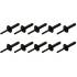Rivet Pop Plastique 10 pcs 6,6 x 17,2 mm - Léger et Résistant - Fixation Facile, Pro - D-Work