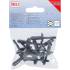 Rivet Pop Plastique 10 Pièces 6,3 x 25,2 mm - Léger et Résistant - Fixation Facile - BGS