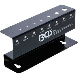 Support pour article 8484 - 26,6 x 9,8 x 6 cm - Plastique Résistant - Fixation Stable et Pratique - BGS