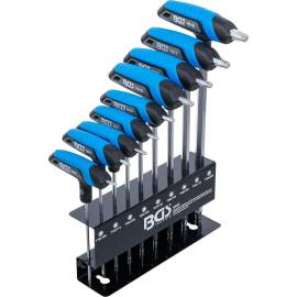 Jeu de Clés à Poignée en T 9 pièces T10-T50 - Profil Torx - Prise Ergonomique et Polyvalente - BGS