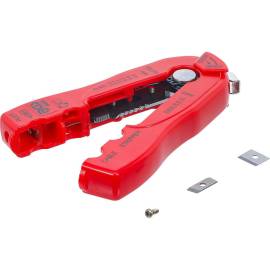 Pince à Dénuder 2 en 1 pour Fil Câble 0,2-0,8 mm - Précision et Polyvalence, Acier, Pro - D-Work