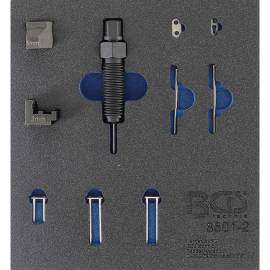 Insert de Servante d Atelier 1/6 - Jeu Complémentaire pour Riveteuse - Convient pour Boulons de Chaîne 3 mm - D-Work