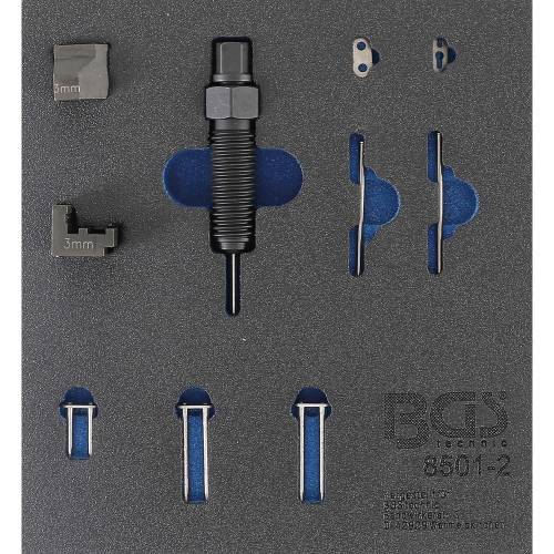 Insert de Servante d Atelier 1/6 - Jeu Complémentaire pour Riveteuse - Convient pour Boulons de Chaîne 3 mm - BGS