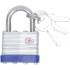 Cadenas de Sécurité 40 mm - Acier, Compact et Robuste - Protection Fiable - D-Work