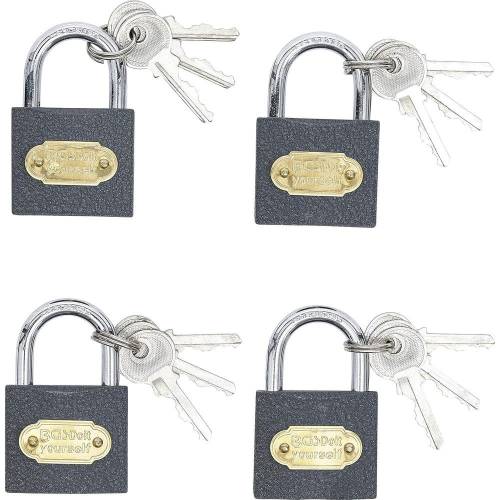 Jeu de Cadenas Type L 35 mm - 4 pcs - Verrouillage Simultané - Sécurité et Praticité, Pro - D-Work